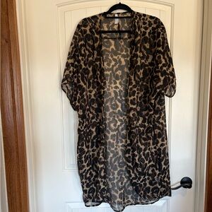 Live 4 Truth Leopard Print Sheer Cape